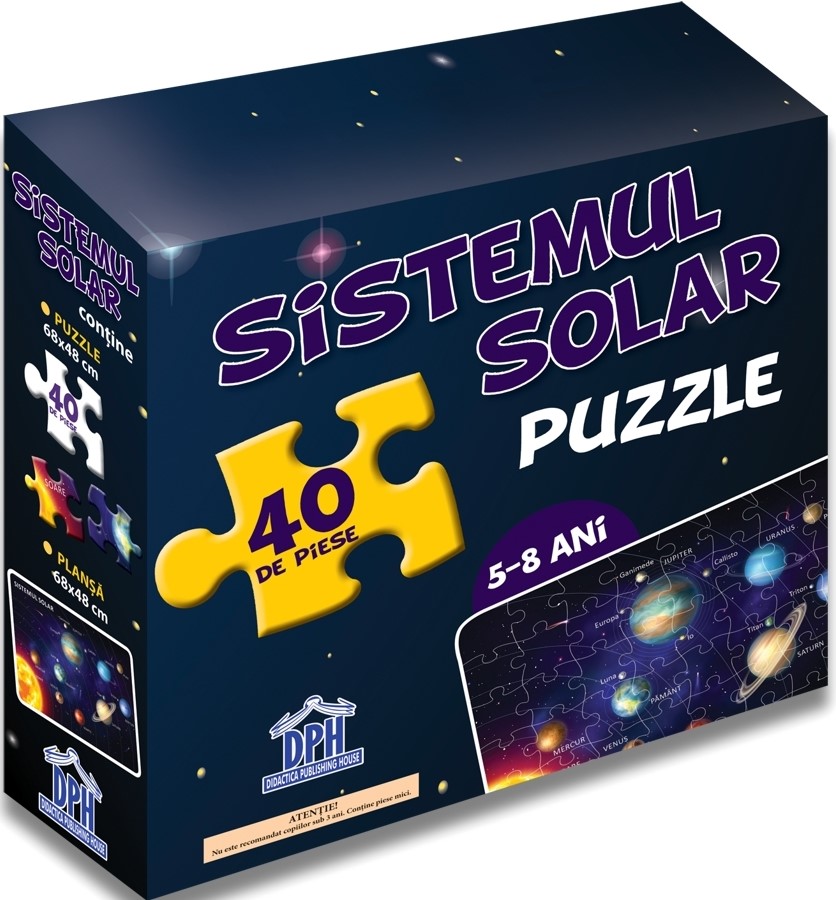 Puzzle educativ. Sistemul Solar