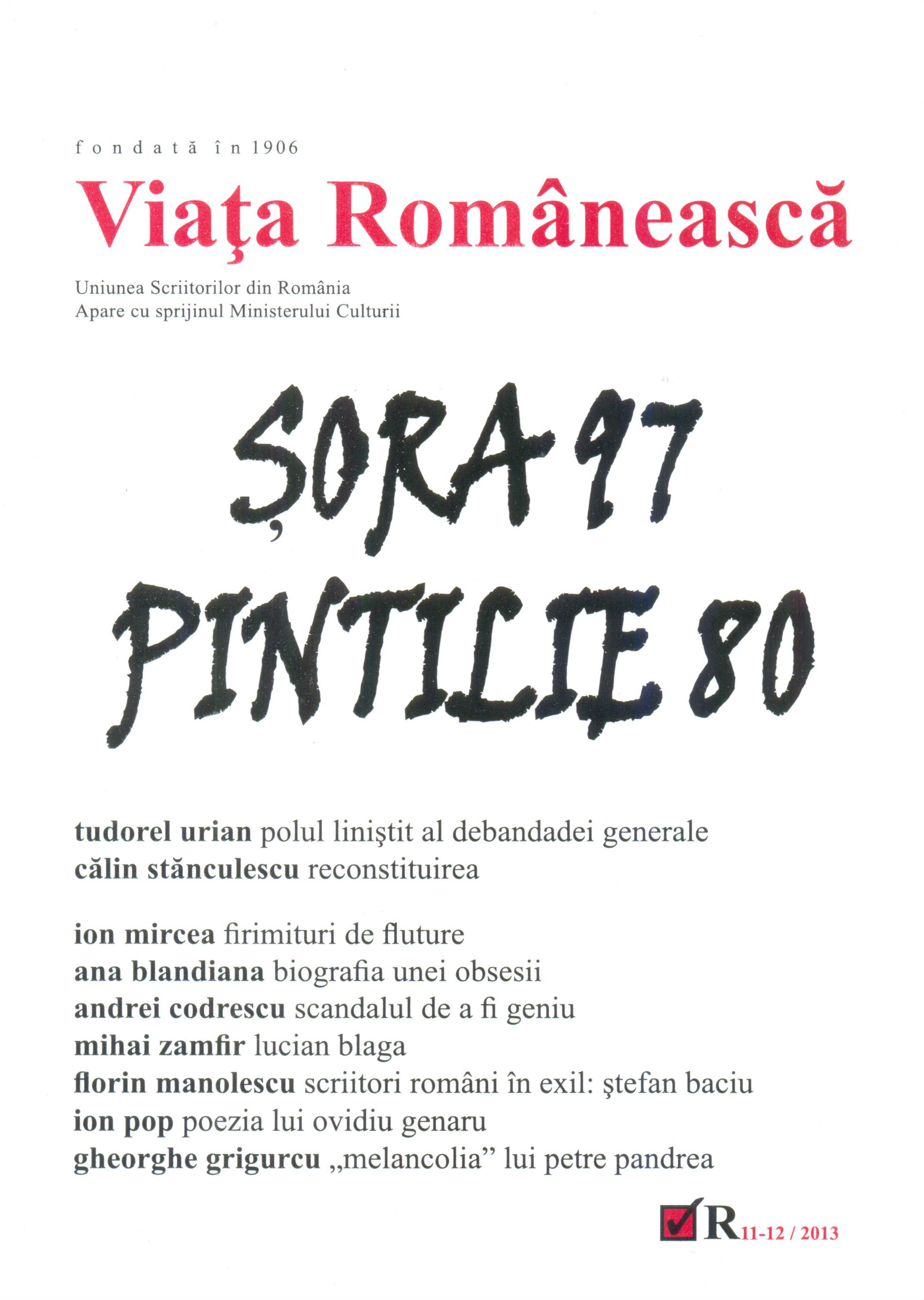 Revista Viata Romaneasca Nr.11-12