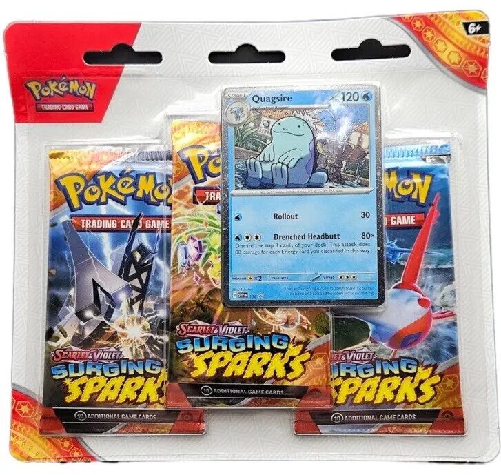 Pokemon TCG - Scarlet & Violet: Surging Sparks 3 Blister Booster