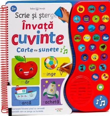 Scrie si sterge. Invata cuvinte. Carte cu sunete