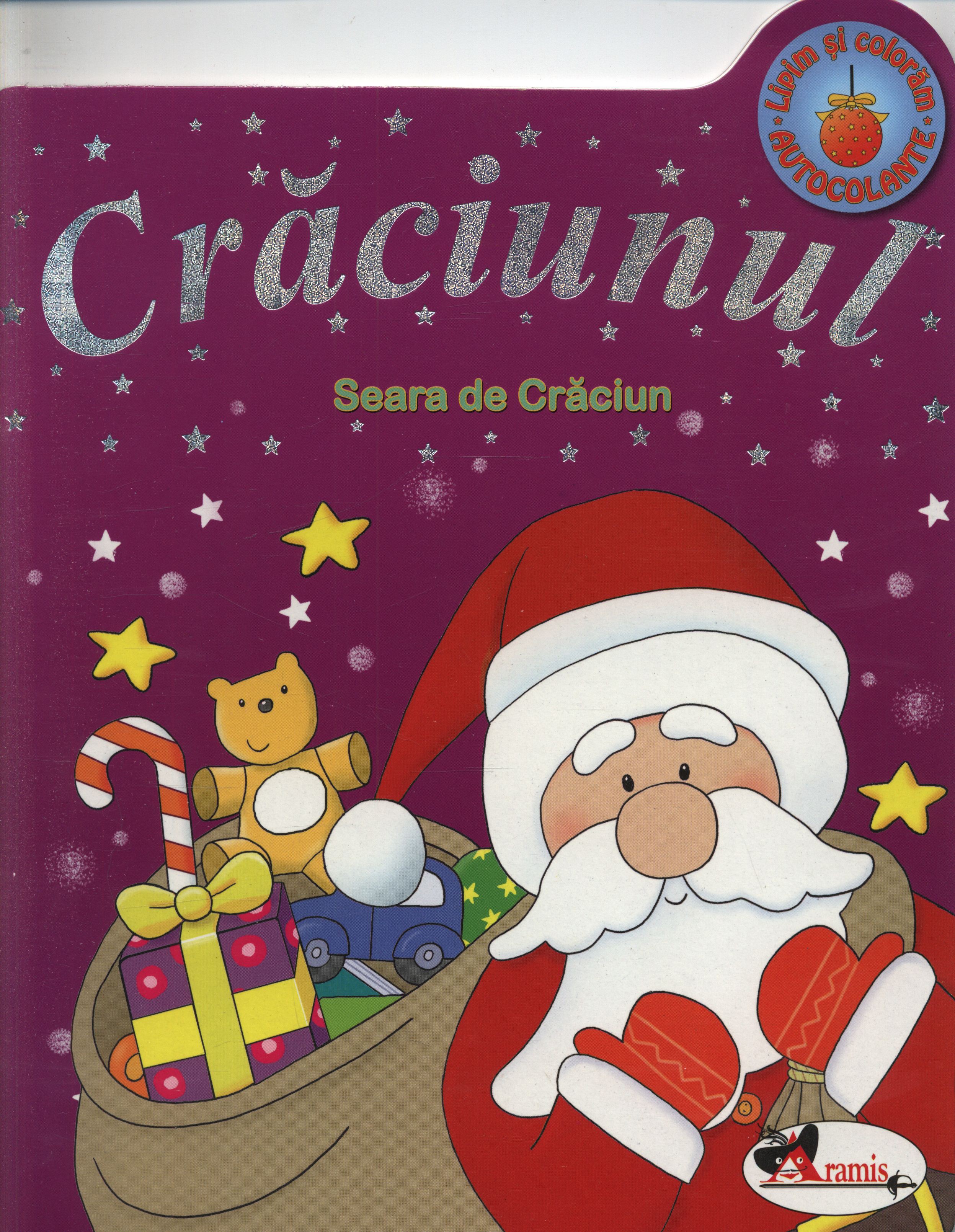 Craciunul. Seara de Craciun (Lipim si coloram autocolante)