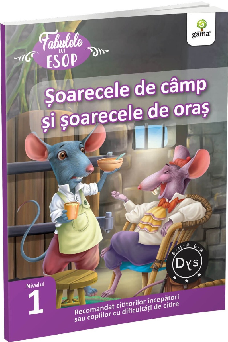 Soarecele de camp si soarecele de oras. Fabulele lui Esop: Nivelul 1