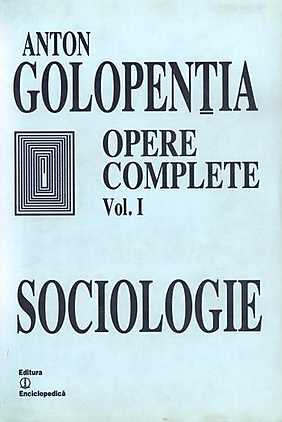 Sociologie. Opere complete vol I