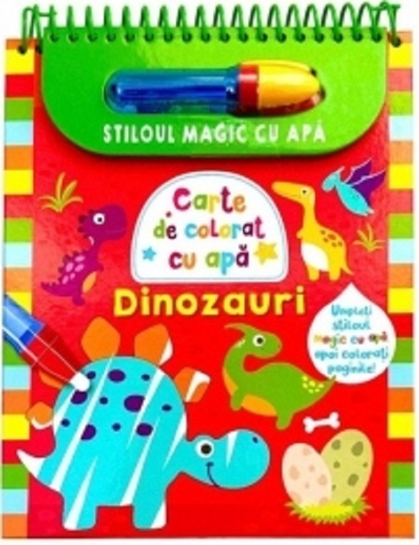 Stiloul magic cu apa. Dinozauri