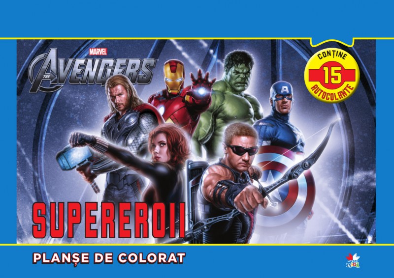 Supereroii. Planse de colorat