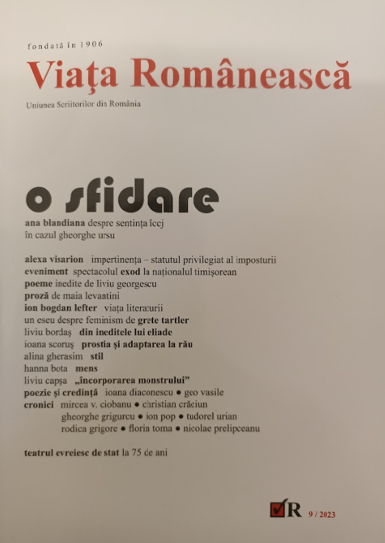 Revista Viața Româneacă  9/2023