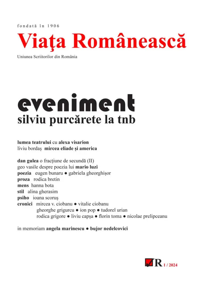 Revista Viața Românească 1/2024